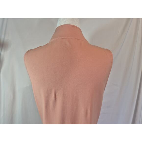 Spartina 449 Womens Serena Coral Pink Half Zip Dress Small - Picture 7 of 8